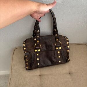 Hammitt Dark Brown/Gold Hardware Westwood Satchel